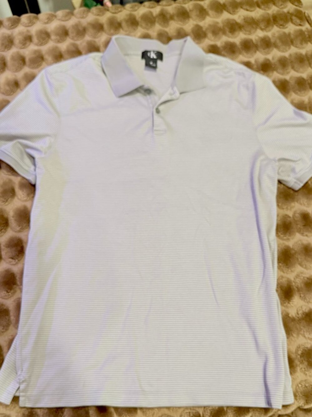 Calvin Klein Pinstripe Polo Shirt